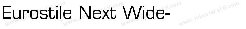 Eurostile Next Wide字体转换